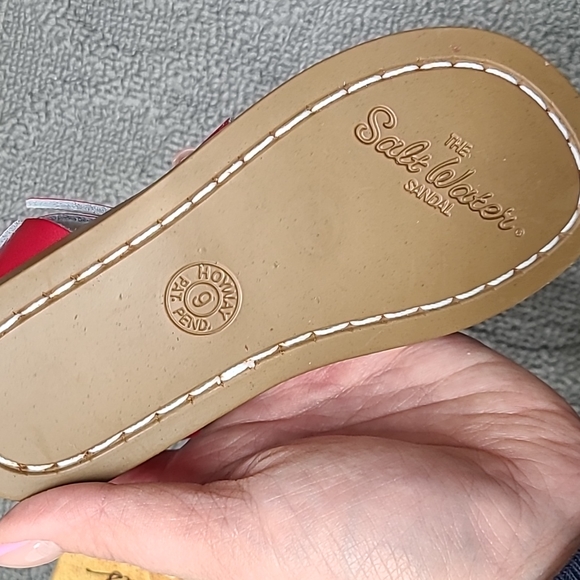 NIB Sun-San Salt Water Red Salt Water Toddler Sandals - Picture 9 of 9